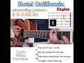 Hotel California - Eagles guitar chords w/ lyrics & strumming tutorial