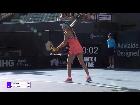 Теннис S. Zheng vs. D. Collins | 2021 Adelaide Round 1 | WTA Match Highlights