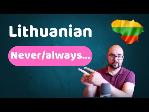 Lithuanian lessons for beginners - Adverbs of frequency