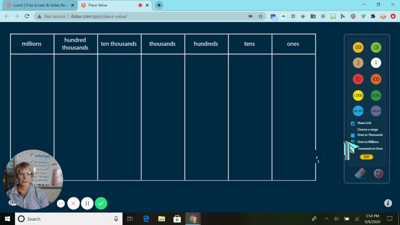 Virtual Place Value Disks