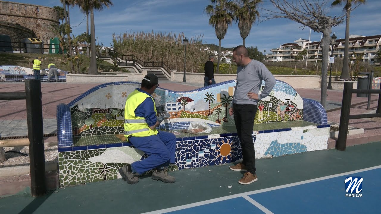 Trabajos de mejora en el Paseo Marítimo de El Castillo