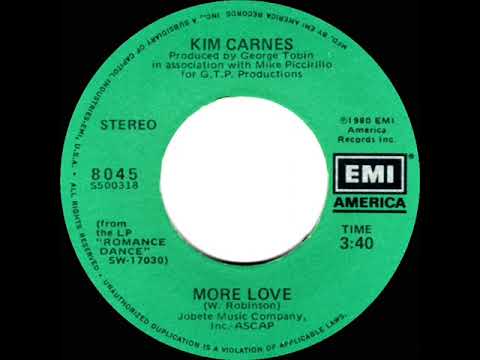 1980 HITS ARCHIVE: More Love - Kim Carnes (stereo 45)
