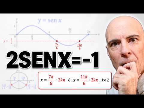 RESOLUCIÓN DE ECUACIÓN TRIGONOMÉTRICA CON LA FUNCIÓN SENO. 2senx=-1. Trigonometría Básica
