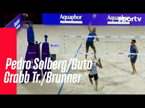 PEDRO SOLBERG 0 X 2 CRABB TR./BRUNNER | PONTOS FINAIS | MUNDIAL DE VÔLEI DE PRAIA | sportv