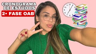COMO MONTAR UM CRONOGRAMA COMPLETO DE ESTUDO PARA SEGUNDA FASE DA PROVA PRÁTICO-PROFISSIONAL DA OAB