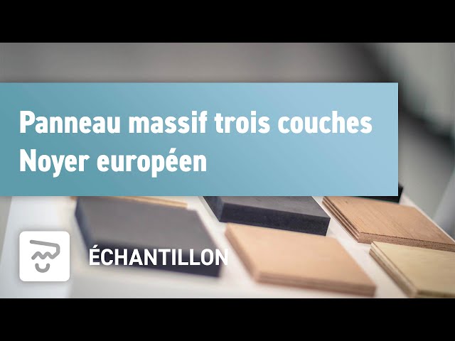 Panneau massif trois couches Noyer européen