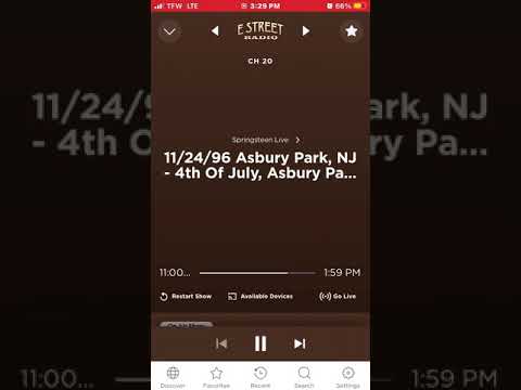 Springsteen 4th of July/ Sandy 11/24/96