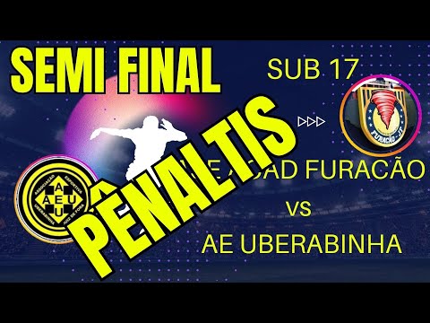 LIGA OFICIAL JF - PENALTIS - ASE ACAD FURACÃO vs AE UBERABINHA - SUB 17 07/08/2023