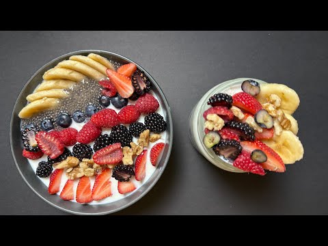 Healthy Overnight Oats with Berries🌙🍓  Easy No Cook Breakfast Recipe