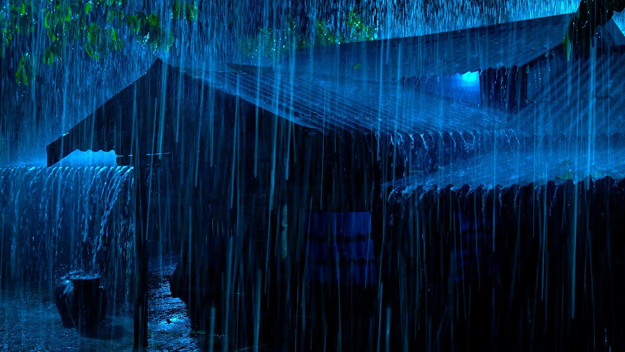 (SEM ANÚNCIOS) Sono Profundo Instantâneo em Noite de Tempestade, Chuva no Telhado de Zinco e Trovões
