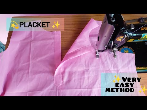How To Make Perfect Placket easy  Way । Placket Sewing Tutorial ।