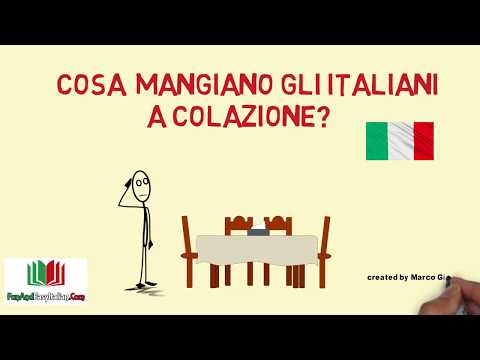 LA COLAZIONE DEGLI ITALIANI (lessico)