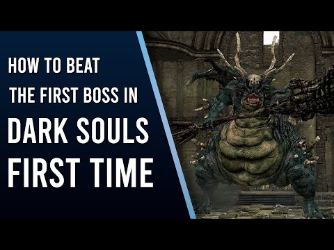 How to beat the first boss in Dark Souls FIRST TIME - Asylum Demon easy mode