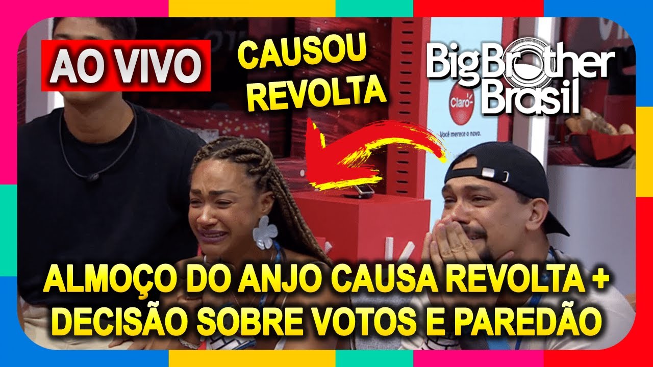 🟧 BBB 25: Almoço do Anjo causa revolta + Combinação de votos causam conflitos #BBB25 AO VIVO