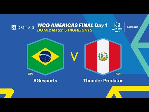 [Highlights] WCG -Dota 2 Americas Final 5R, SGesports(BRA) vs Thunder Predator(PER) [ENG]