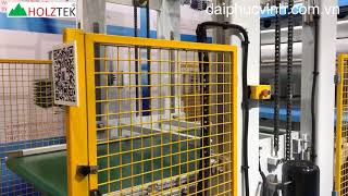 MÁY ÉP NÓNG 2 tầng nạp phoi tự động băng tải ép liên tục