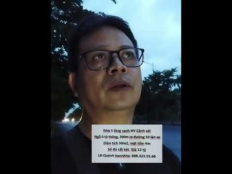 Bắc Từ Liêm, nhà 50m2 5 tầng, đường 10 làn xe, ngõ thông ô tô tránh 12 tỷ