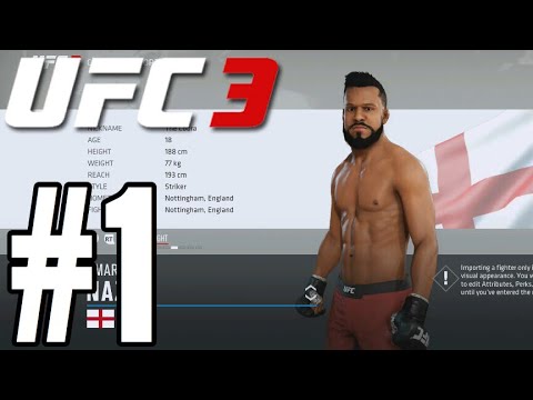 UFC 3 Career Mode Walkthrough Part 1 - THE COBRA!