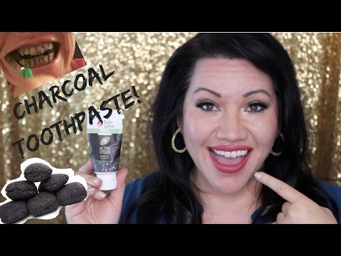 CHARCOAL to whiten teeth?! Charcoal toothpaste review and demo