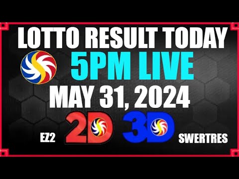 Lotto Result Today 5pm May 31, 2024 Swertres Results