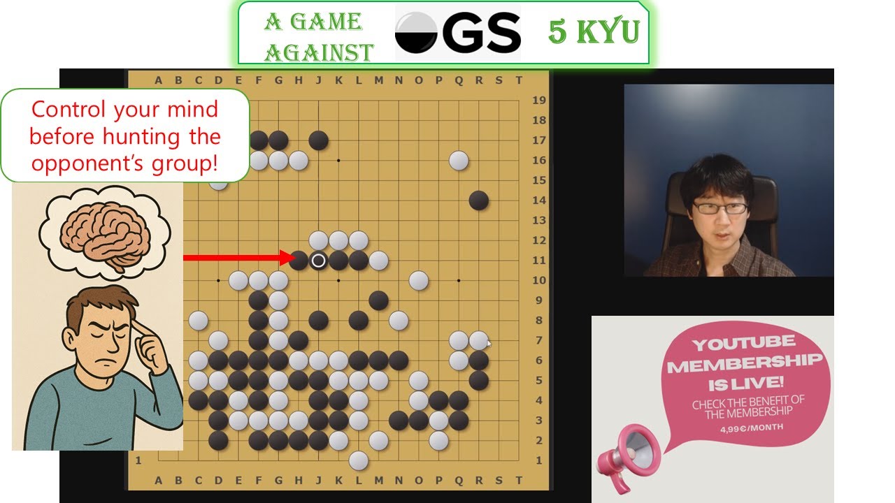 Control your mind before hunting the opponent's group! (Live-game commenting)