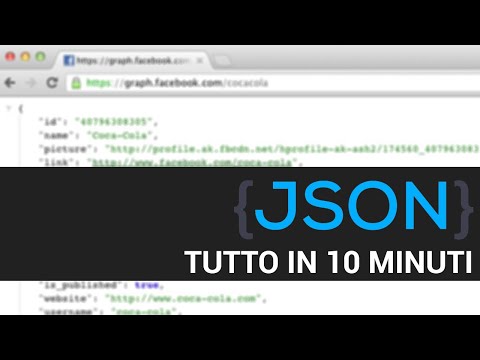 JSON in 10 Minutes - JSON Tutorial in Italian