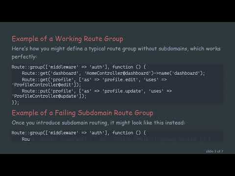 Solving Undefined Route Issues in Laravel Subdomain Routing