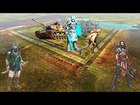 4,000,000 PERSIAN SOLDIERS ATTACK SPECIAL FORCES FORTRESS - Epic Battle Simulator 2 - UEBS 2