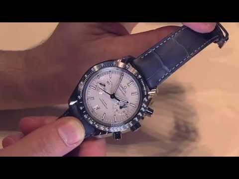 Omega Speedmaster Co-Axial Chronometer Grey Side Of The Moon Ceramic Watch | aBlogtoWatch