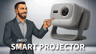 JMGO N3 4K Triple Laser Smart Projector - 1.3x Optical Zoom 300" Dolby Audio, 1800 lumens