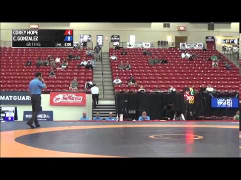 75 kg CSF - Corey Hope (USOTC) vs Christopher Gonzalez (USOTS)