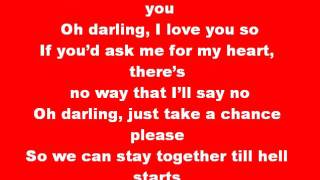 Lyrics to Oh Darling Plug in Stereo feat. Candy Groves