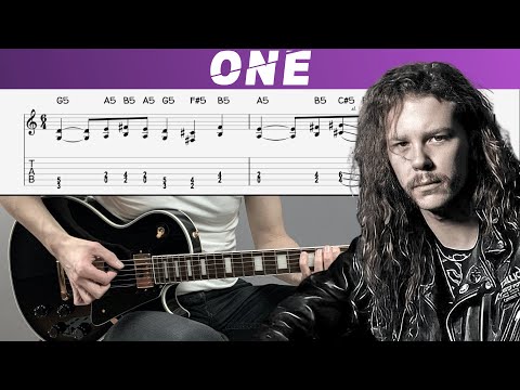 METALLICA - ONE (Guitar cover with TAB | Lesson)