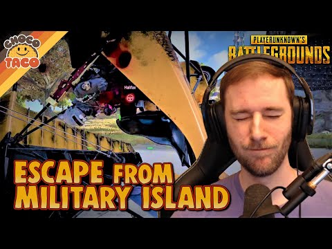 Escape from Military Island ft. halifax - chocoTaco PUBG Gameplay