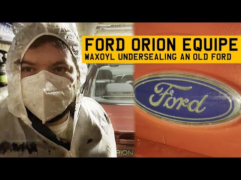 1990 Ford Orion Equipe Project Part 4 - Mike’s getting down and dirty - Waxoyl undersealing old Ford