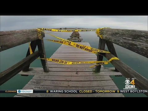 Sandwich Couple Finds Sections Of Iconic Boardwalk Damaged In Blizzard