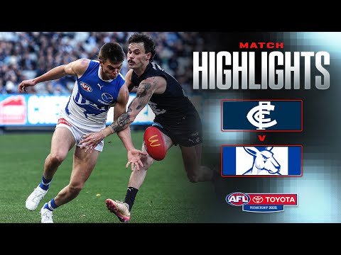 Carlton Blues v North Melbourne Highlights | Round 15, 2025 | AFL