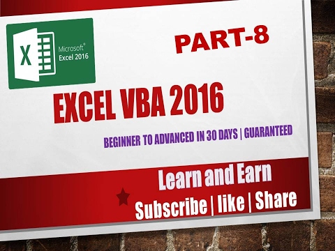 Excel VBA 2016 Complete Tutorial for Beginners | Part 8 Input Box and Text Box