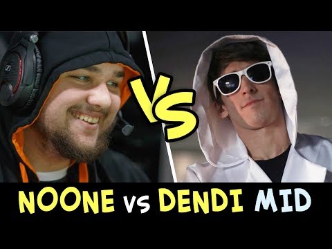 NOONE vs DENDI on mid — very hard game for both teams