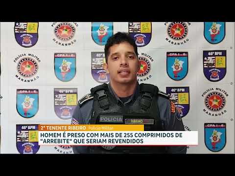 PM apreende mais de 250 comprimidos de rebite em São Raimundo das Mangabeiras