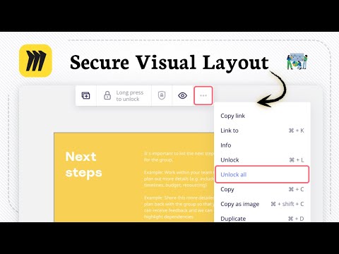How to lock objects in Miro (Content Protect)
