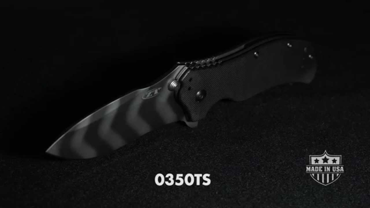 Zero Tolerance 0350 A/O Knife Predator Green (3.25" Black) ZT 0350PG