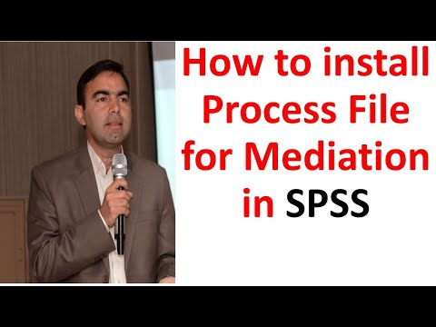 How to Install process Andrew Hayes file in SPSS | Mediation in SPSS