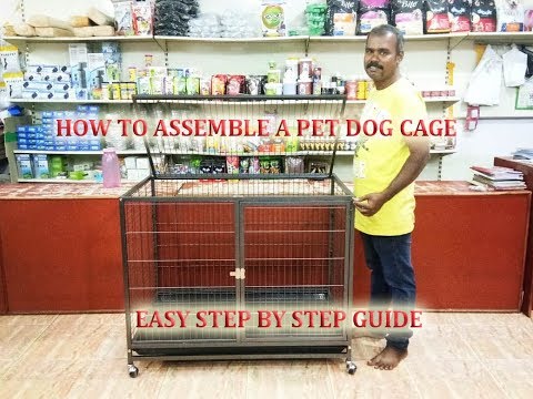 074 big dog cage for home purpose