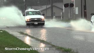preview picture of video '8/7/2014 Marion, IL Street Flooding & Heavy Rains'