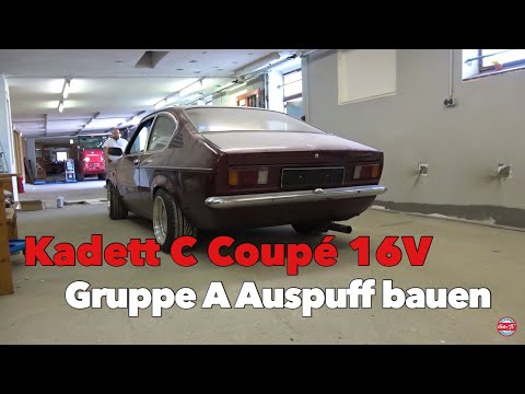 Opel Kadett C Coupe 16V / Gruppe A Abgasanlage bauen // Opel Kadett C Coupe Projekt