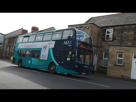 Route X18: Arriva North East NK64 EET/7532-Dennis Trident 2/Enviro 400