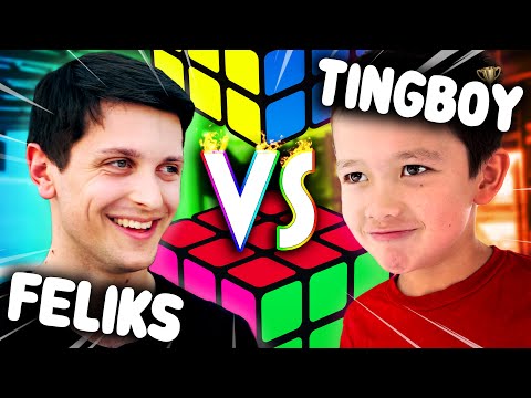 My Son Took On The Rubik's Cube Champion 🥊 EPIC CUBE BATTLE