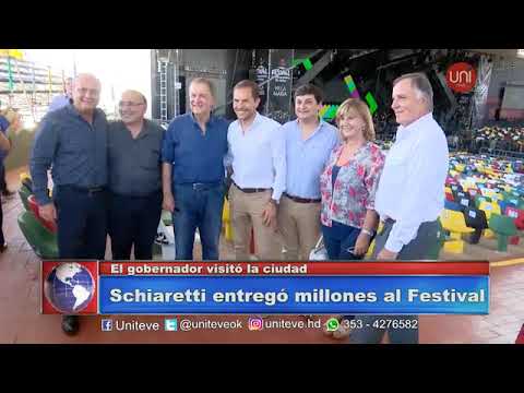 Schiaretti entregó dinero para el Festival