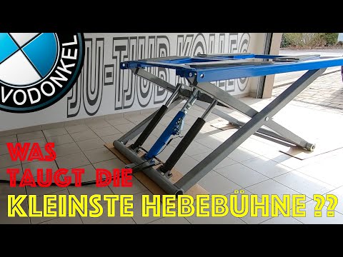 Kleinste Hebebühne für max. 2,8t - Auspacken und Inbetriebnahme